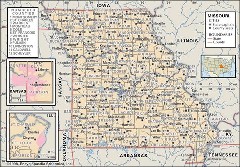 Missouri County Map Printable